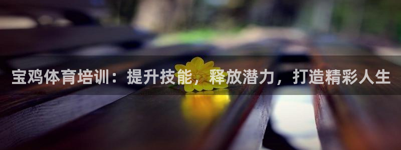耀世而来：宝鸡体育培训：提升技能，释放潜力，打造精彩