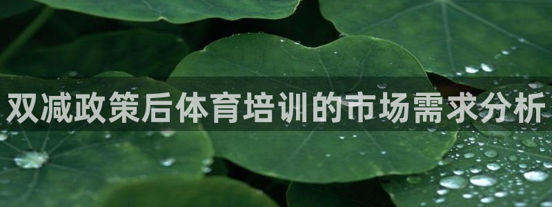 耀世盛典官网下载：双减政策后体育培训的市场需求分析