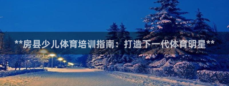 耀世平台代理怎么做任务：**房县少儿体育培训指南：打