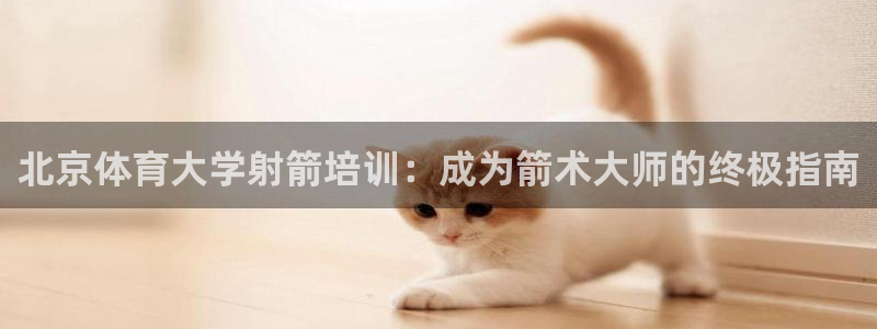 耀世平台登录地址在哪：北京体育大学射箭培训：成为箭术